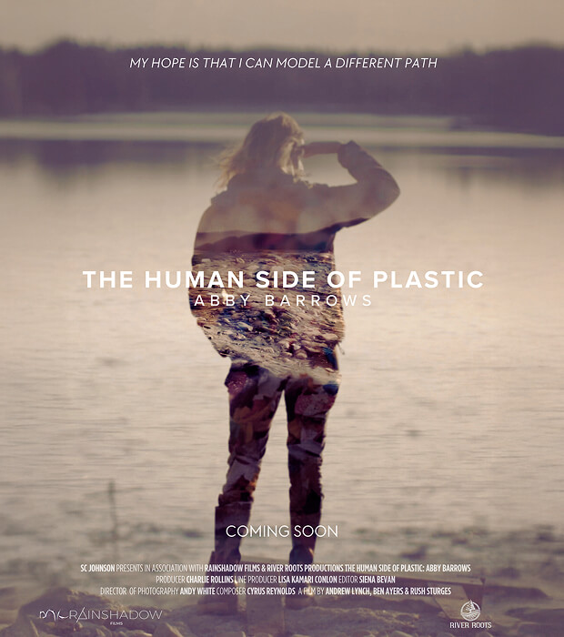 Person facing the the Gulf of Maine, highlighting the ubiquity of microplastics.